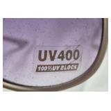 Vintage Sunglasses – Zebra Print with UV400 Protection