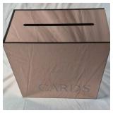 Card Box – Rose Gold Finish with Slot Top