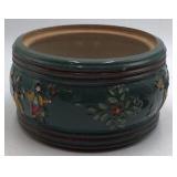 Vintage German Folk Art Lidded Bowl – Mid-20th Century