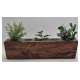 Wooden Herb Planter – Four Holes