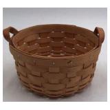 Longaberger Basket with Leather Handles – American Traditions