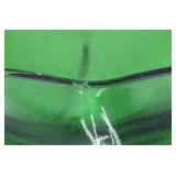 Vintage Green Depression Glass Bowl