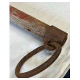 Vintage Wooden Single Tree with Iron Hardware