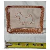 Vintage Glass  – Scottie Dog and Car