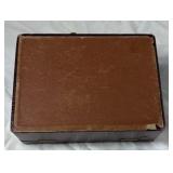 Vintage Crocodile Embossed Jewelry Box