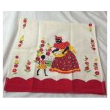 Vintage Printed Kitchen Towel – Mammy and Child Motif