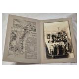 Vintage Mounted Photographs and Folder – Early 20th-Century Family and Military Portraits