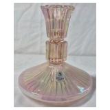 Vintage Iridescent Glass Candlestick Holders – Pink Fenton Handmade USA
