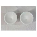 Fenton Hobnail Milk Glass Table Set – Creamer, Sugar, Bowl, Candlesticks