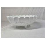 Fenton Milk Glass Bowls – Ruffled and Grape Pattern