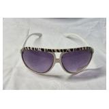 Vintage Sunglasses – Zebra Print with UV400 Protection