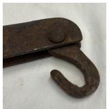 Vintage Iron Log Chain Hook Bar