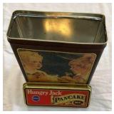 Vintage Advertising Tins – Hungry Jack and Mrs. Leland