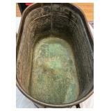 Vintage Copper Tub with Lid