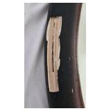 Vintage Oval Mirror with Inlaid Design