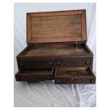 Vintage J&P Coats Best Six Cord Wooden Spool Cabinet