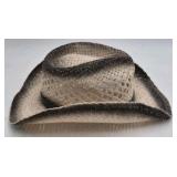 Straw Cowboy Hat with Ombre Band