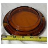 Vintage Amber Glass Ashtray – Camel Lights Ashtray