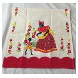 Vintage Printed Kitchen Towel – Mammy and Child Motif