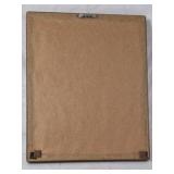 Framed Vintage Print – Child with Kitten and Black Cat