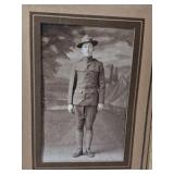 Vintage Mounted Photographs and Folder – Early 20th-Century Family and Military Portraits