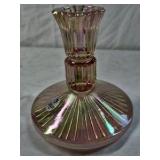 Vintage Iridescent Glass Candlestick Holders – Pink Fenton Handmade USA