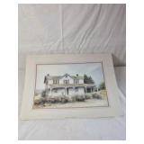 Matted Print Set – Country Cottage and Flower Garden Scenes