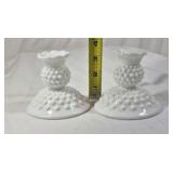 Vintage Fenton Hobnail Milk Glass Vases and Bowls
