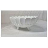 Fenton Milk Glass Bowls – Ruffled and Grape Pattern