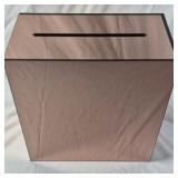 Card Box – Rose Gold Finish with Slot Top