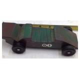 Vintage Webelos Pinewood Derby Car with Braided Neckerchief and Pins