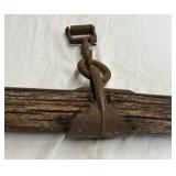 Vintage Wooden Neck Yoke with Iron Hardware