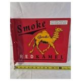 Vintage Red Kamel Cigarettes Tin Sign