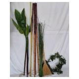Bamboo Poles and Broom Assortment