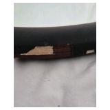 Vintage Oval Mirror with Inlaid Design