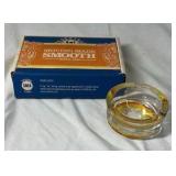 Vintage Amber Glass Ashtray – Camel Lights Ashtray