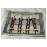 Parisian Hair Barrettes with Perfume Bottle