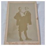 Vintage Mounted Photographs and Folder – Early 20th-Century Family and Military Portraits