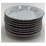 Vintage Arita China Dinner Plates and Saucers – Floral Sprig Pattern