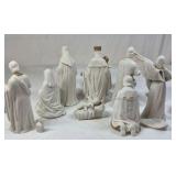 13-Piece Hand-Painted Porcelain Nativity Set