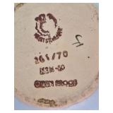 Vintage Stoneware Pitcher – Light Blue Glaze with Hand-Painted Bluebell Design