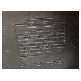 Vintage Leather Shoulder Bag – Coach with Zip Top and Adjustable Strap