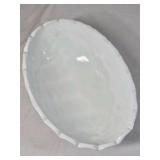 Fenton Milk Glass Bowls – Ruffled and Grape Pattern