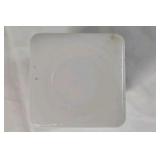 Vintage Milk Glass Pepper Shaker – Ribbed with Raised Letter