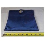 Vintage Evening Clutch – Satin with Jeweled Clasp
