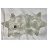 Vintage Metal Lantern – Star Cutout Design with Candle Holders