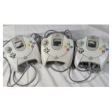 Sega Dreamcast Console with Three Controllers
