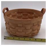 Longaberger Basket with Leather Handles – American Traditions