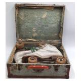 Vintage Roller Skates with Carrying Case