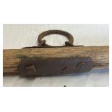 Vintage Wooden Double Tree with Iron Hardware